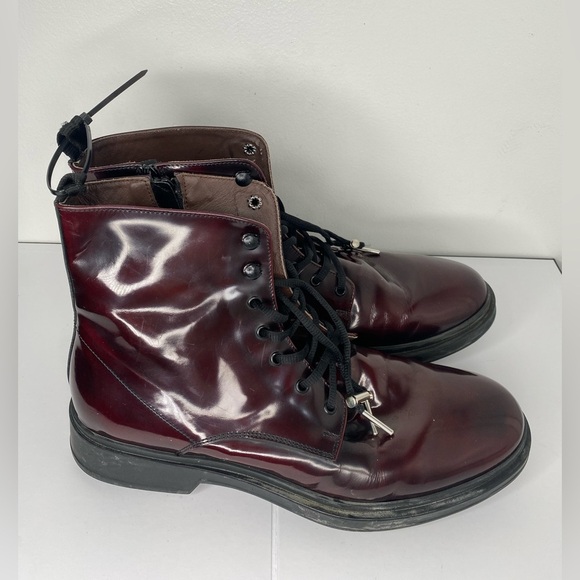BOEMOS Men's Italian Burgundy Boots - Picture 3 of 8
